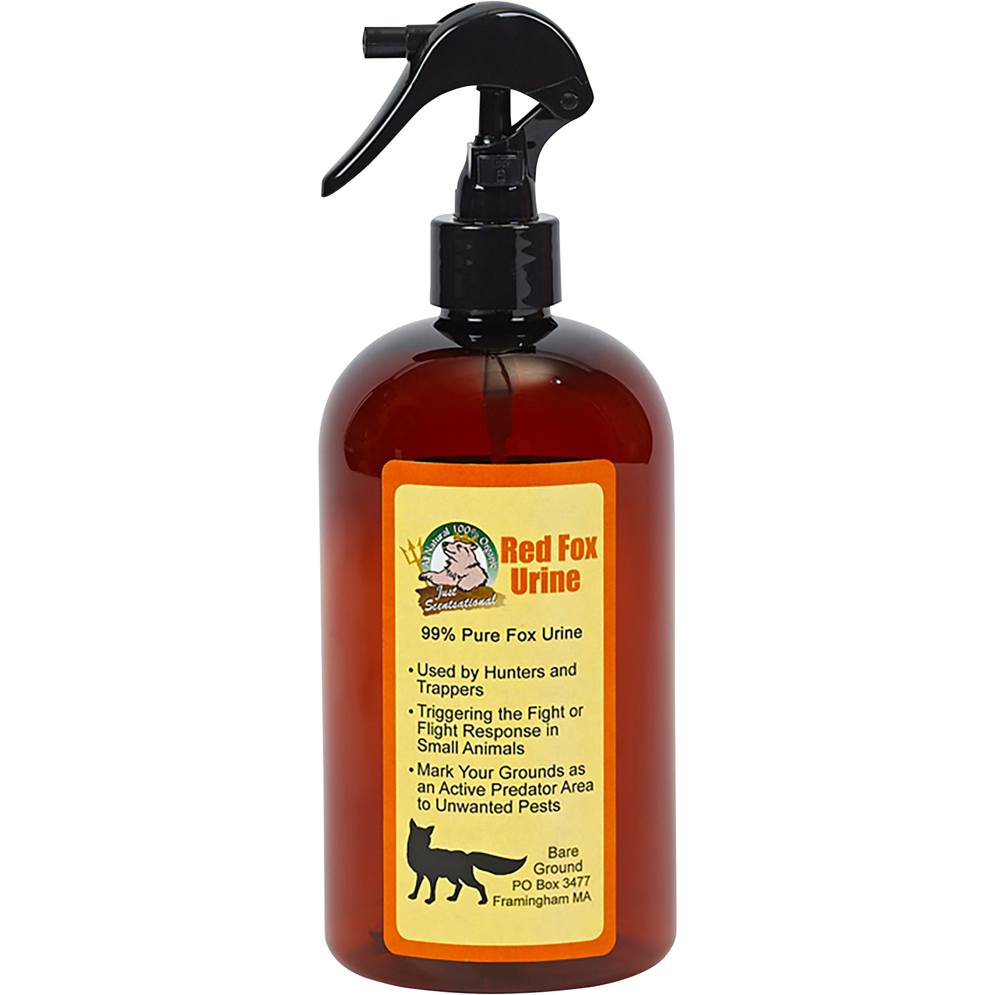 Bare Ground Trigger Bottle of Fox Urine Predator Scent, 16-Oz., Model# FU-16TR
